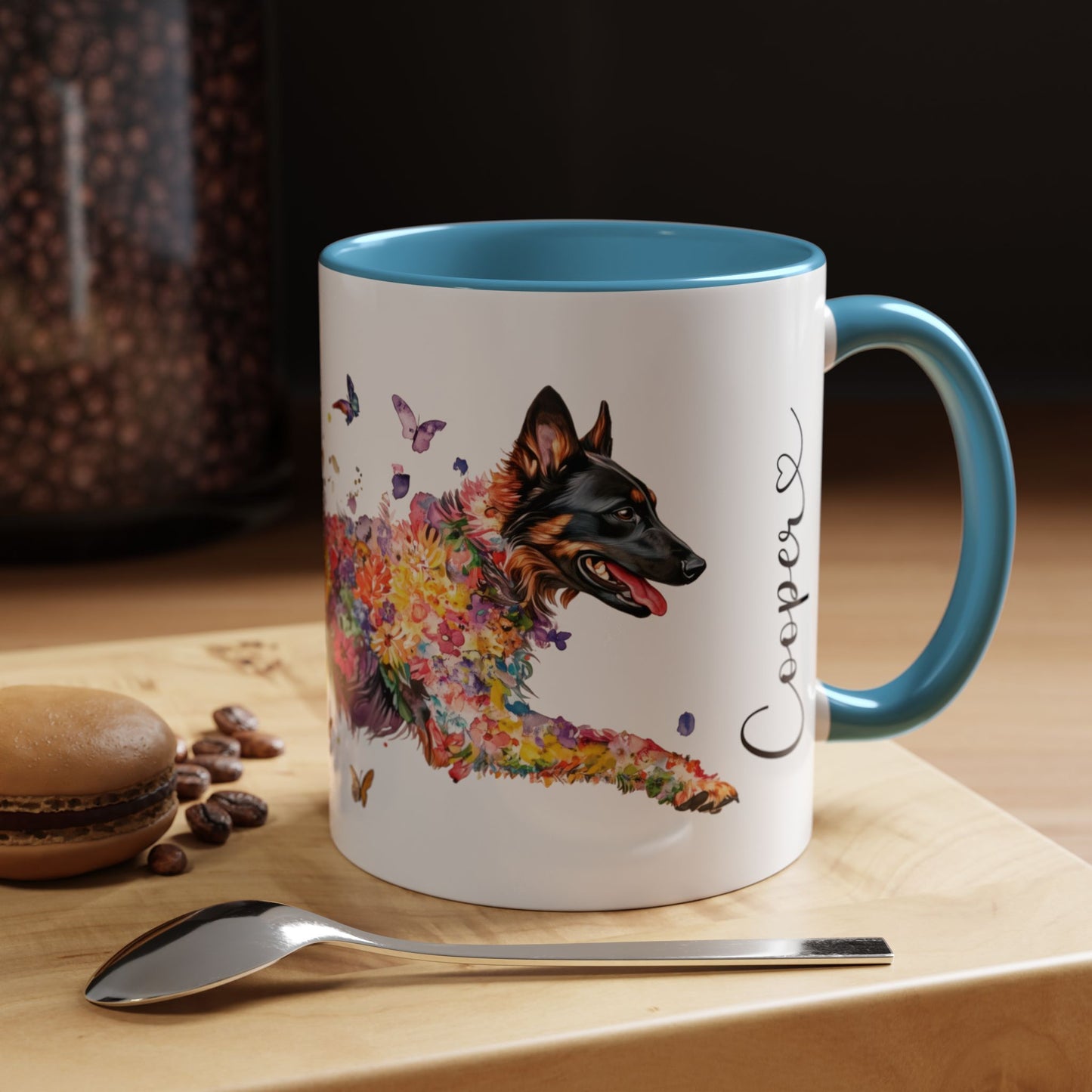 Belgian Tervuren Personalized Accent Mugs, 11oz