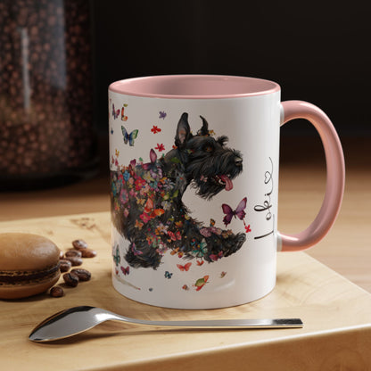 Giant Schnauzer Personalized Accent Mugs, 11oz