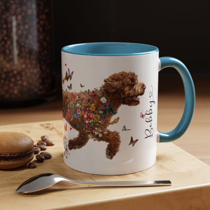 Lagotto Romagnolo #2 Personalized Accent Mugs, 11oz