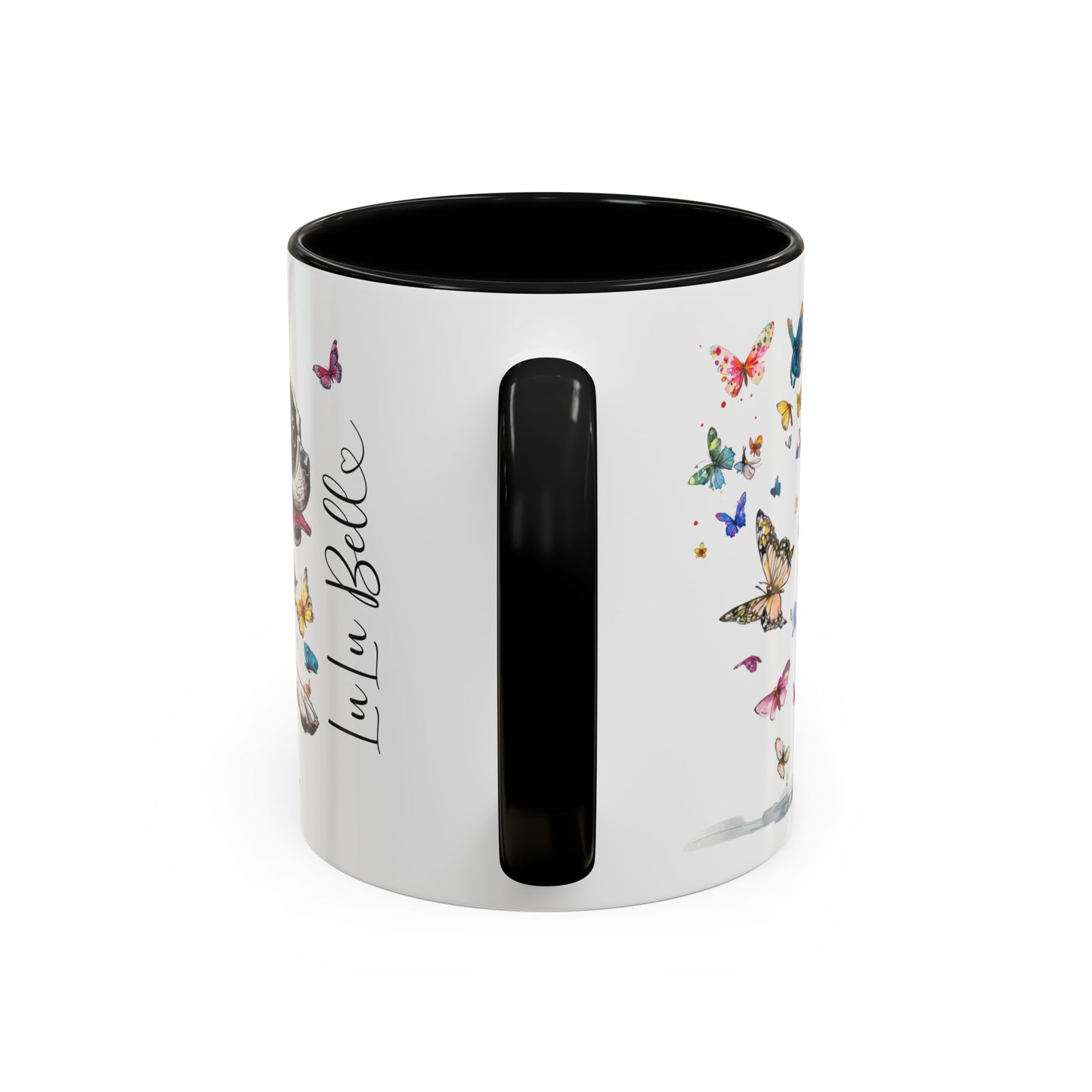 Boston Terrier #2 Personalized Accent Mugs, 11oz
