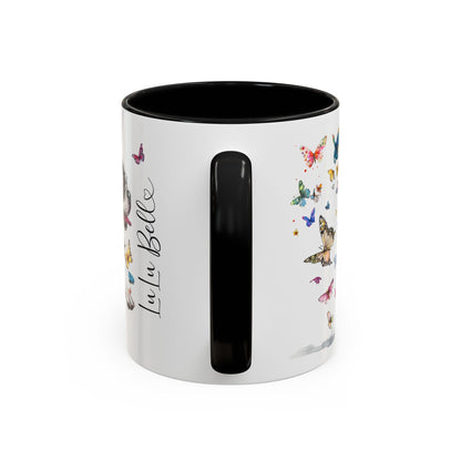 Boston Terrier #2 Personalized Accent Mugs, 11oz