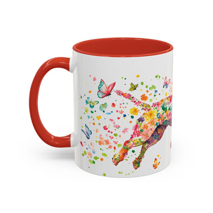 White Boxer Personalized Accent Mugs, 11oz
