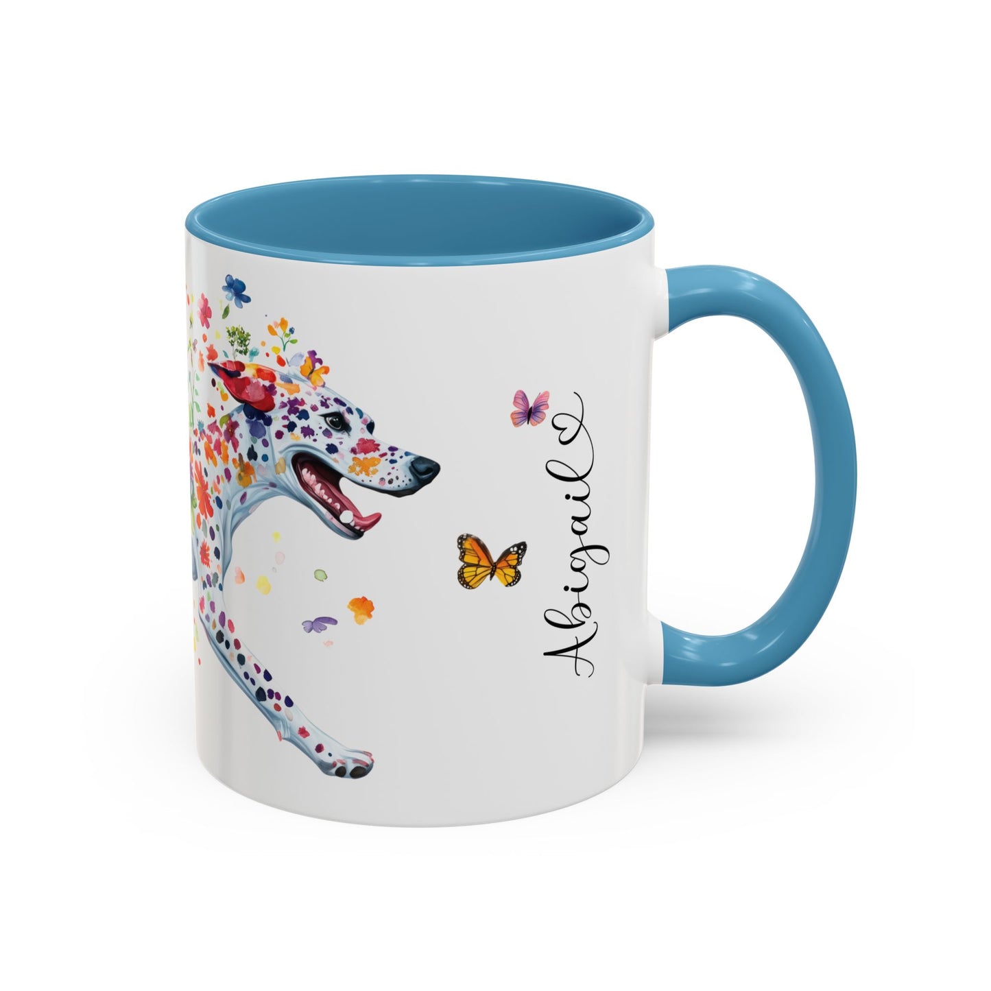 Dalmatian Personalized Accent Mugs, 11oz