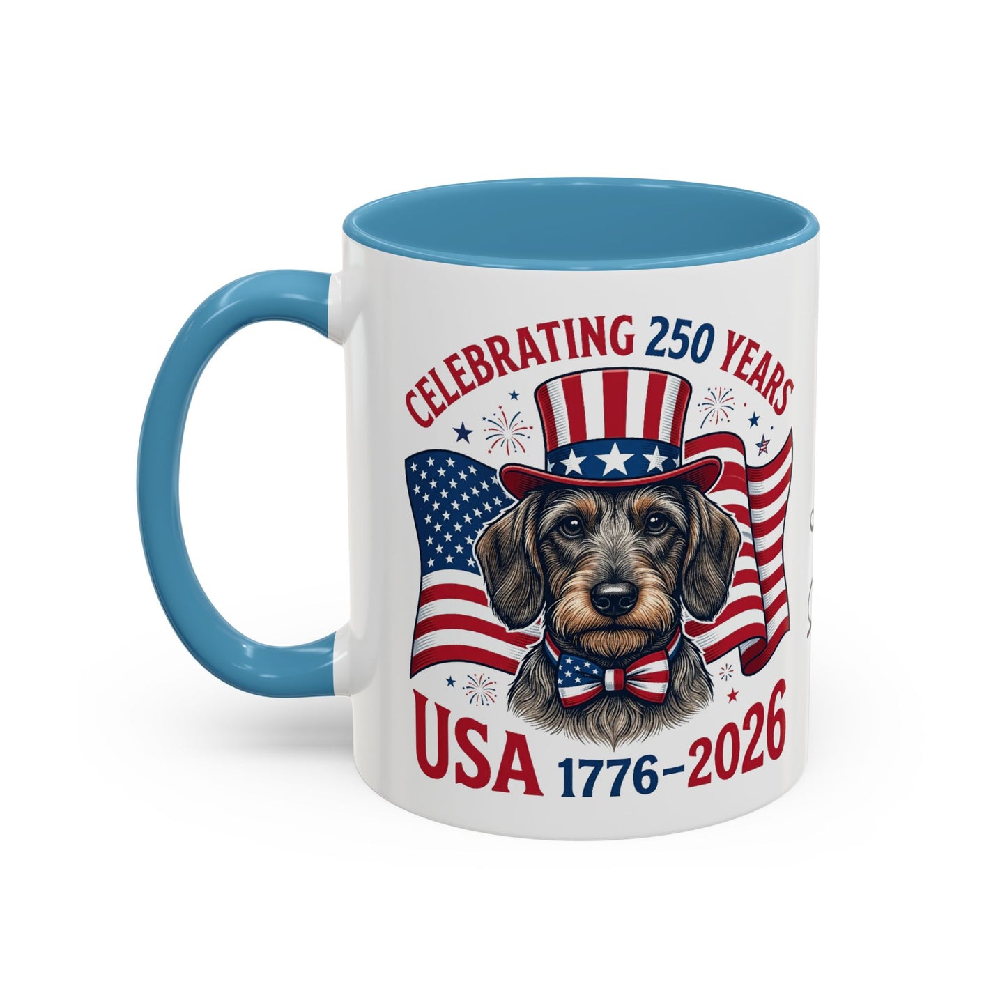 Dachshund #2 - 250th Celebration Personalised  Accent Mugs, 11oz & 15oz