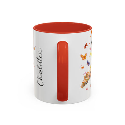 Otterhound Personalized Accent Mugs, 11oz