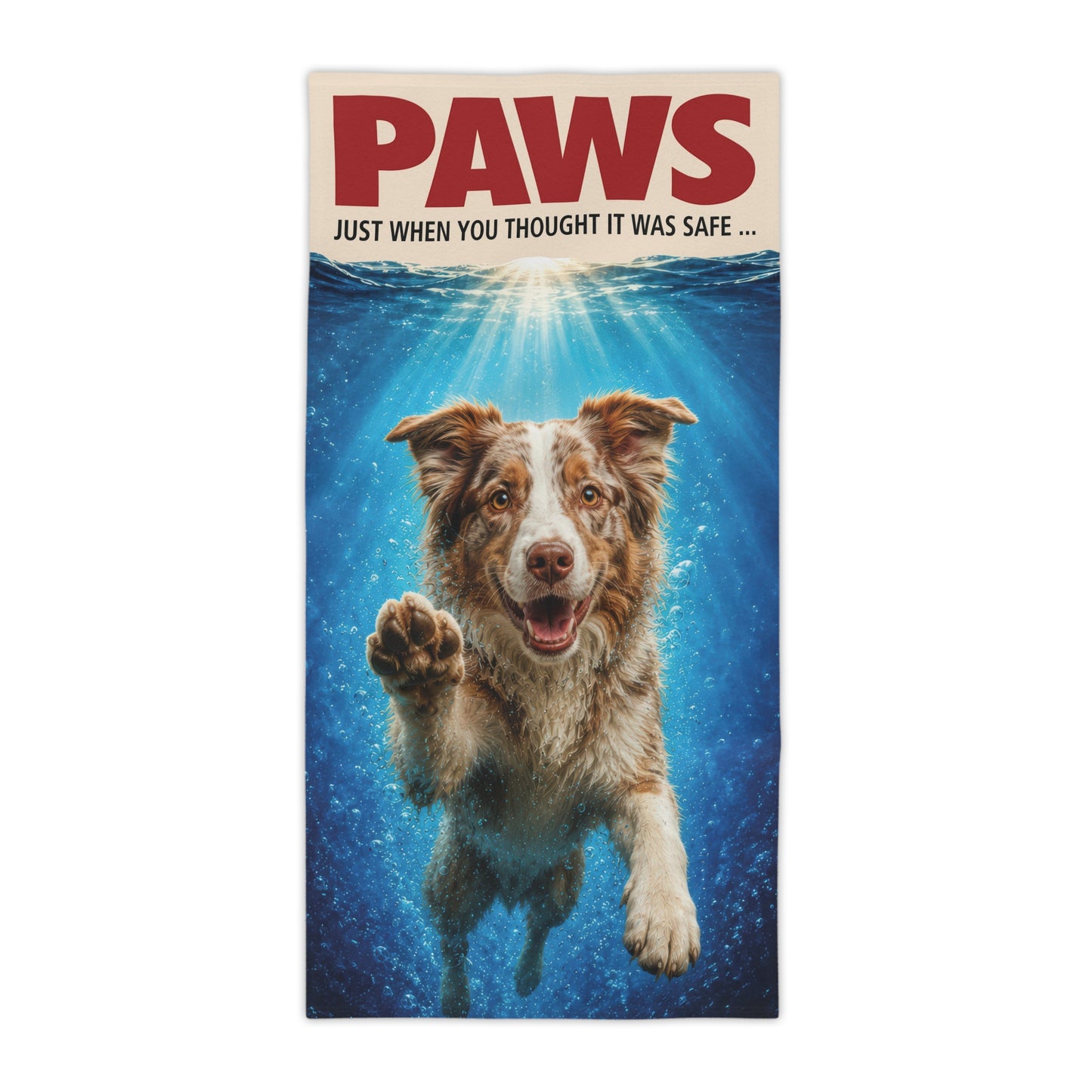 Border Collie #1 PAWS Beach Towel