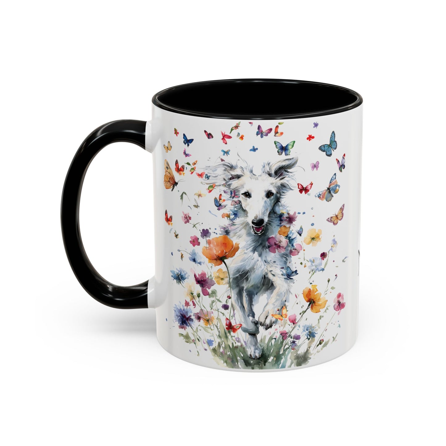 Silken Windhound #3 Personalized Accent Mugs, 11oz