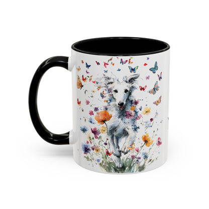 Silken Windhound #3 Personalized Accent Mugs, 11oz