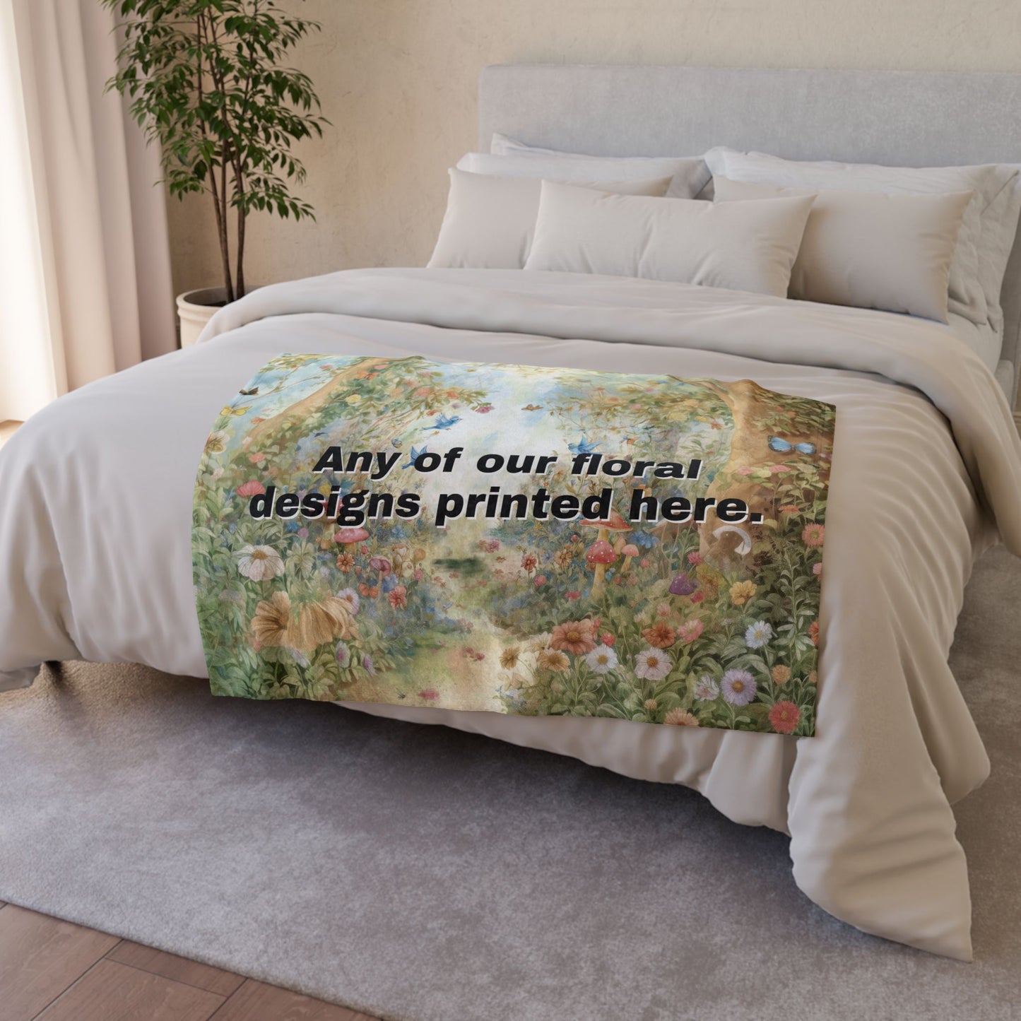 ANY DESIGN #4 Personalised Mystical Forest Blanket
