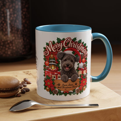 Pumi #2 Merry Christmas, personalised accent colour 11oz mug