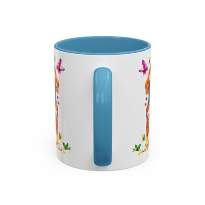 Beagle Personalized Colorful Accent Mugs, 11oz