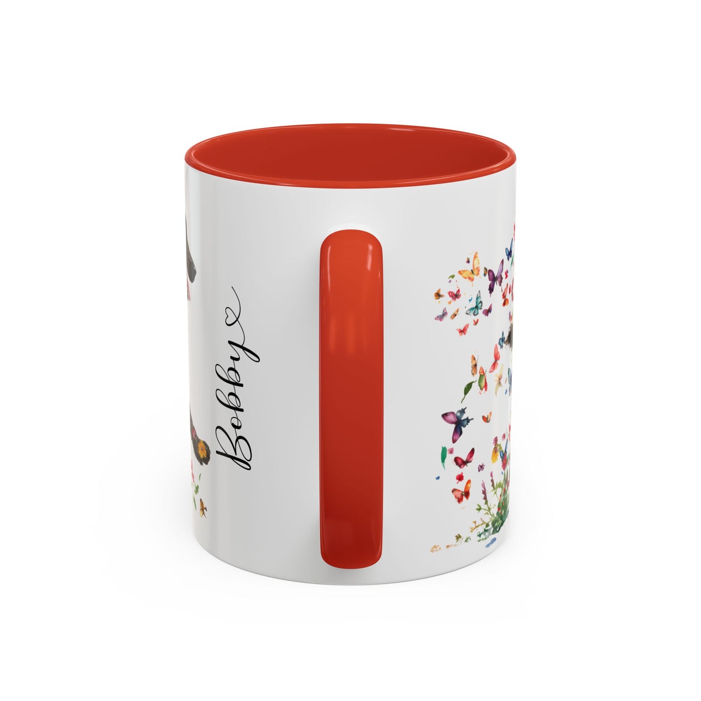 Curly Coated Retriever #2 Personalized Accent Mugs, 11oz
