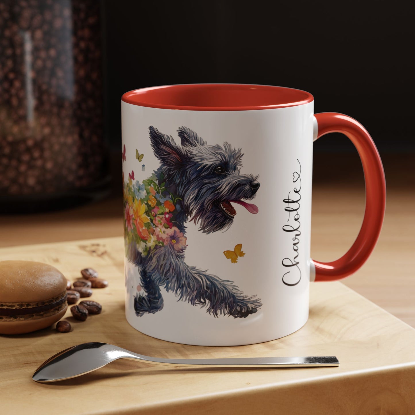 Giant Schnauzer Personalized Accent Mugs, 11oz