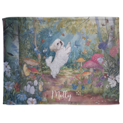 Shih Tzu #2 Dancing Mystical Forest Personalised Blanket