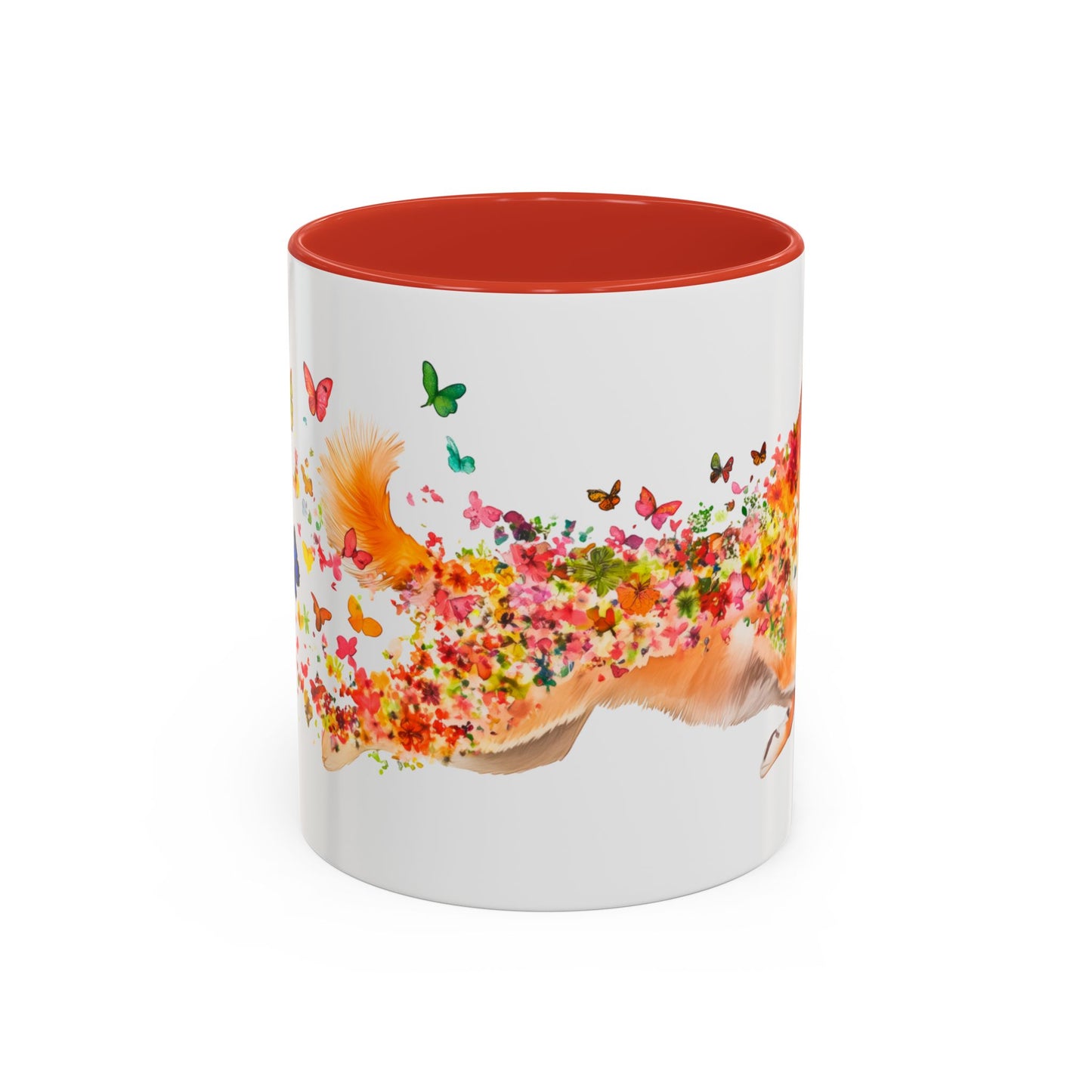 Shiba Inu Personalized Colorful Accent Mugs, 11oz