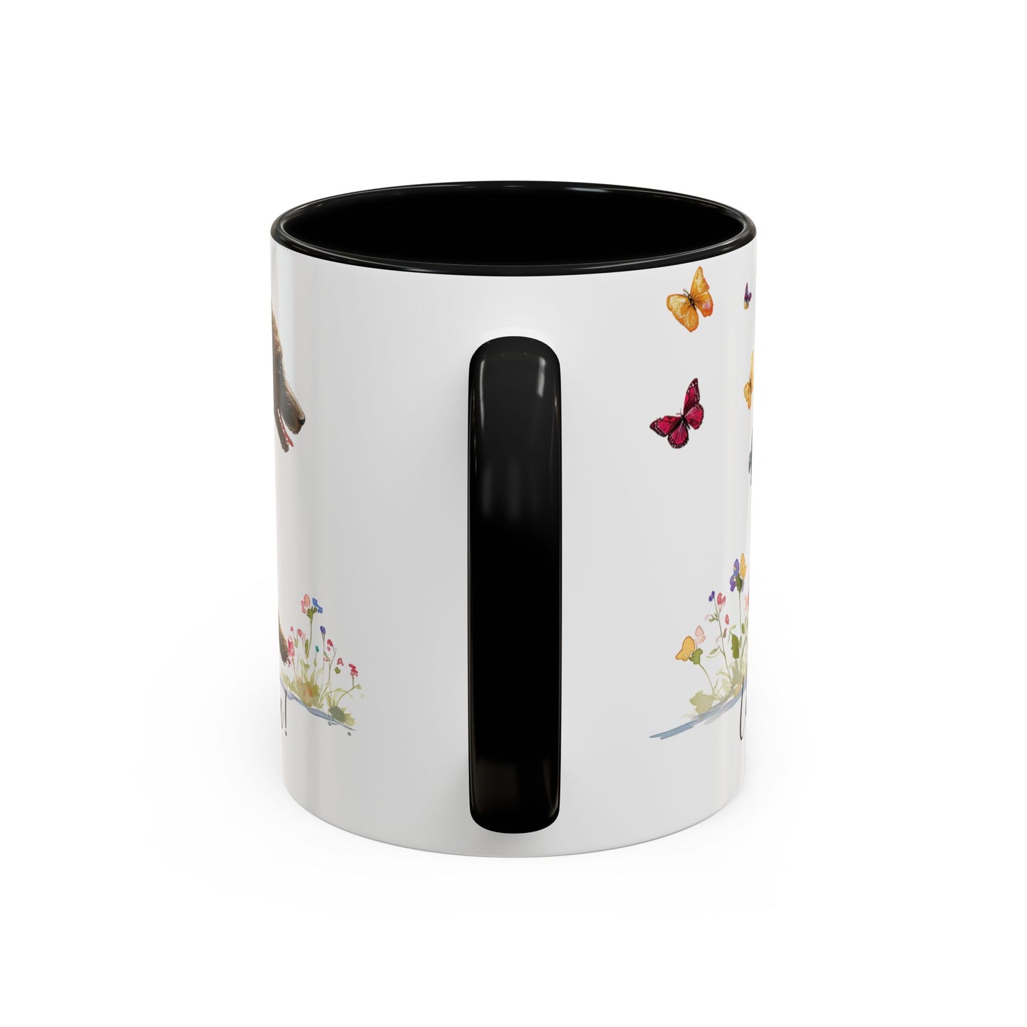 Curly Coated Retriever #1 “Live like the gate was left open" Accent Mugs, 11oz