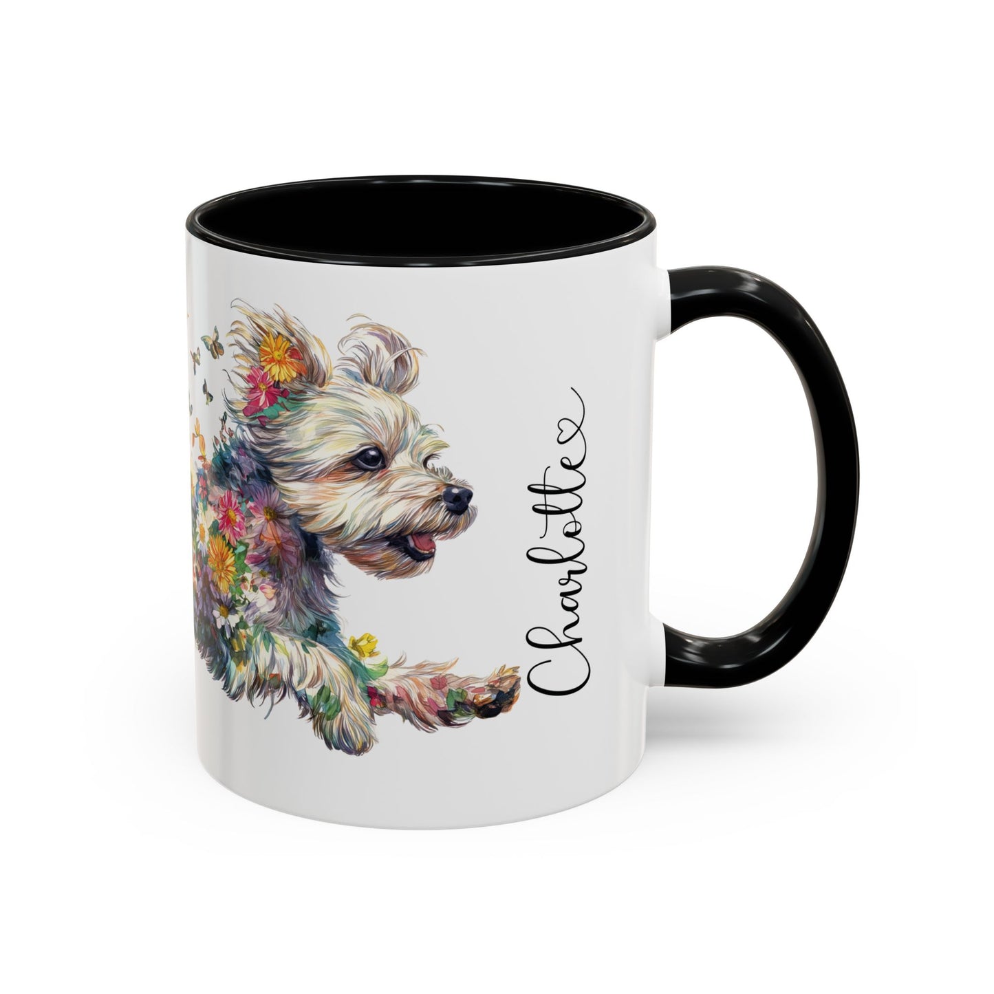Yorkipoo #1 Personalized Accent Mugs, 11oz
