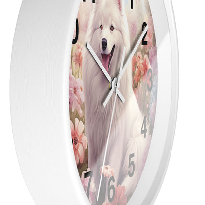 Samoyed Wall Clock 10"