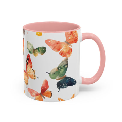 Butterfly Accent Mugs, 11oz & 15oz - USA ONLY