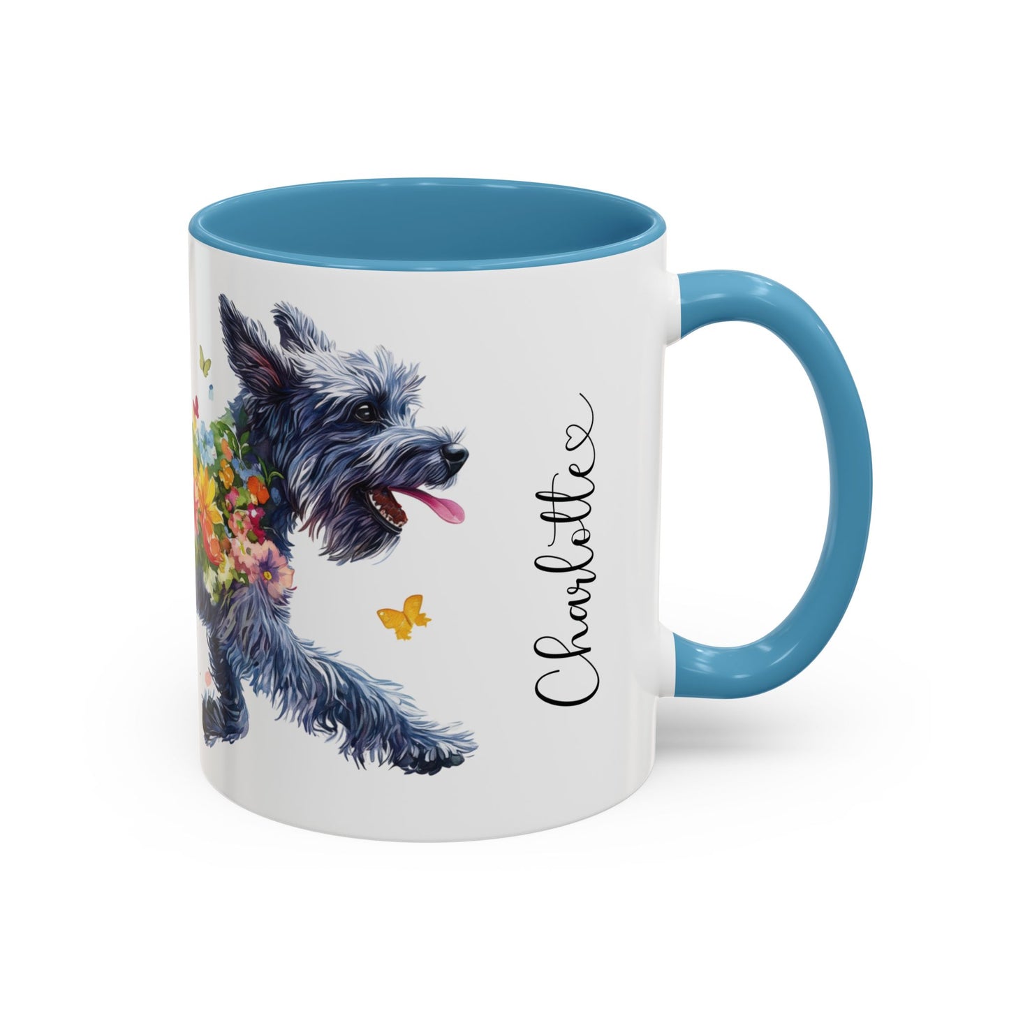 Giant Schnauzer Personalized Accent Mugs, 11oz