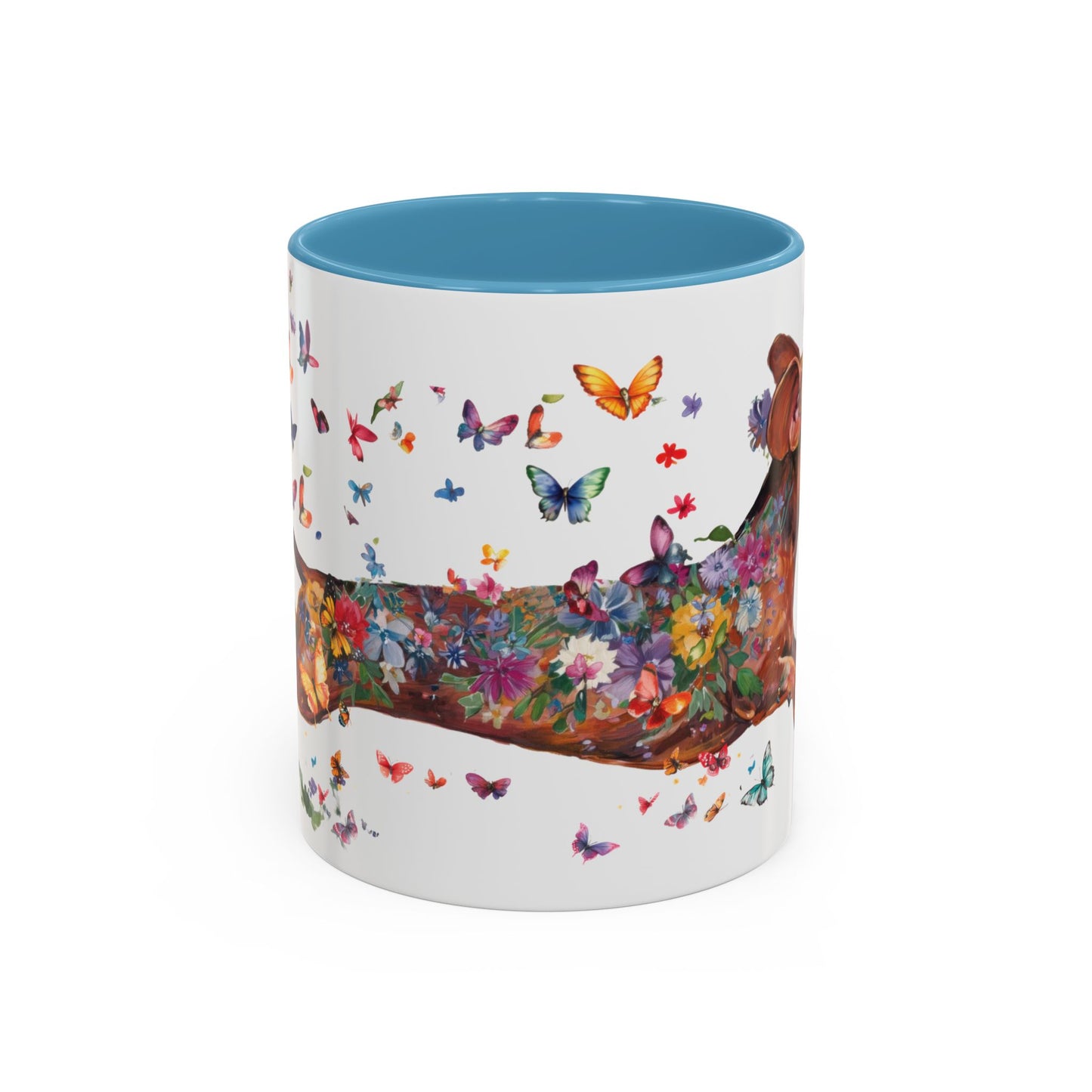 Dachshund #5 Personalized Accent Mugs, 11oz