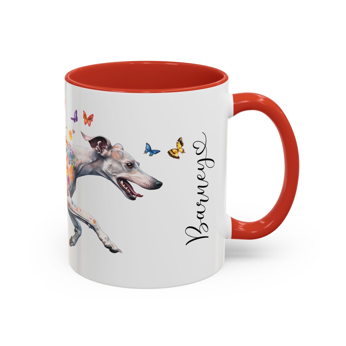 Whippet Personalized Accent Mugs, 11oz