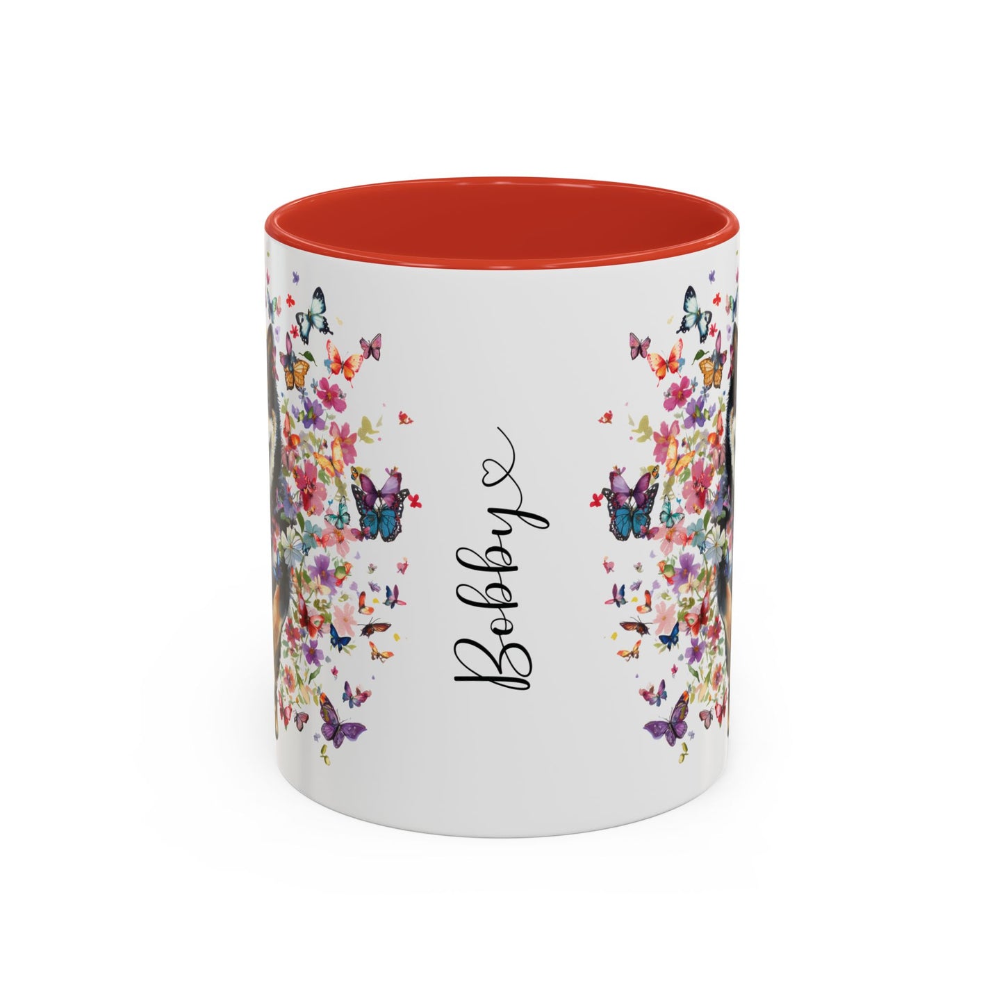 Shiba Inu #3 Personalized Accent Mugs, 11oz