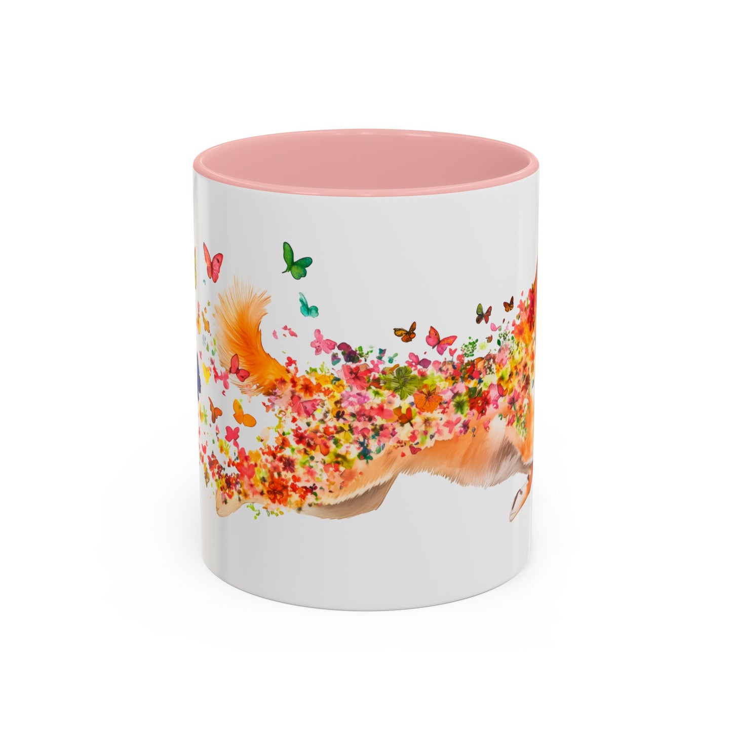 Shiba Inu Personalized Colorful Accent Mugs, 11oz