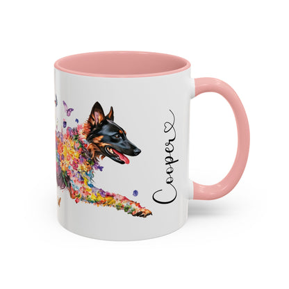 Belgian Tervuren Personalized Accent Mugs, 11oz