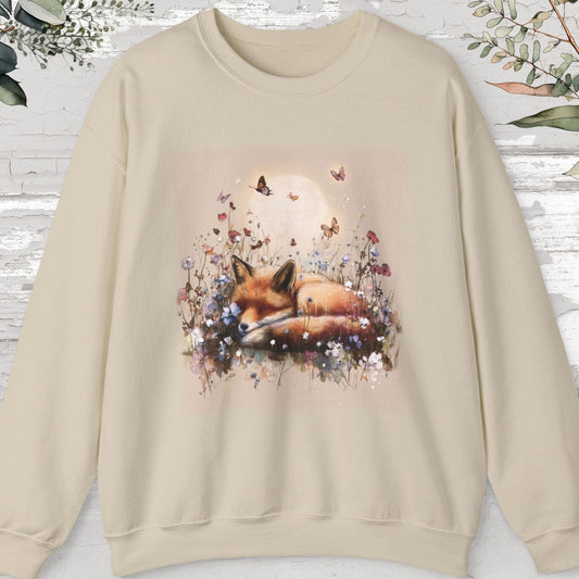 Fox sleeping #5 Unisex Sweat Shirt.