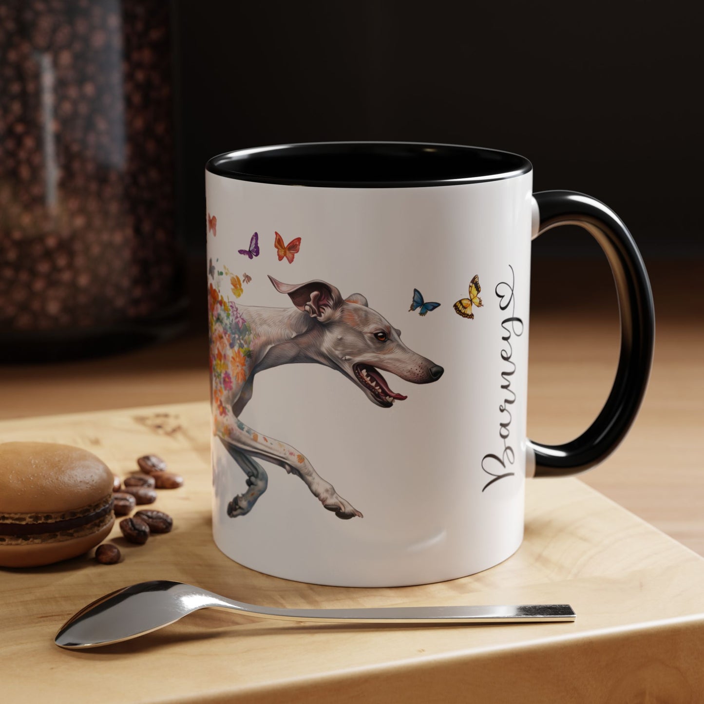 Whippet Personalized Accent Mugs, 11oz