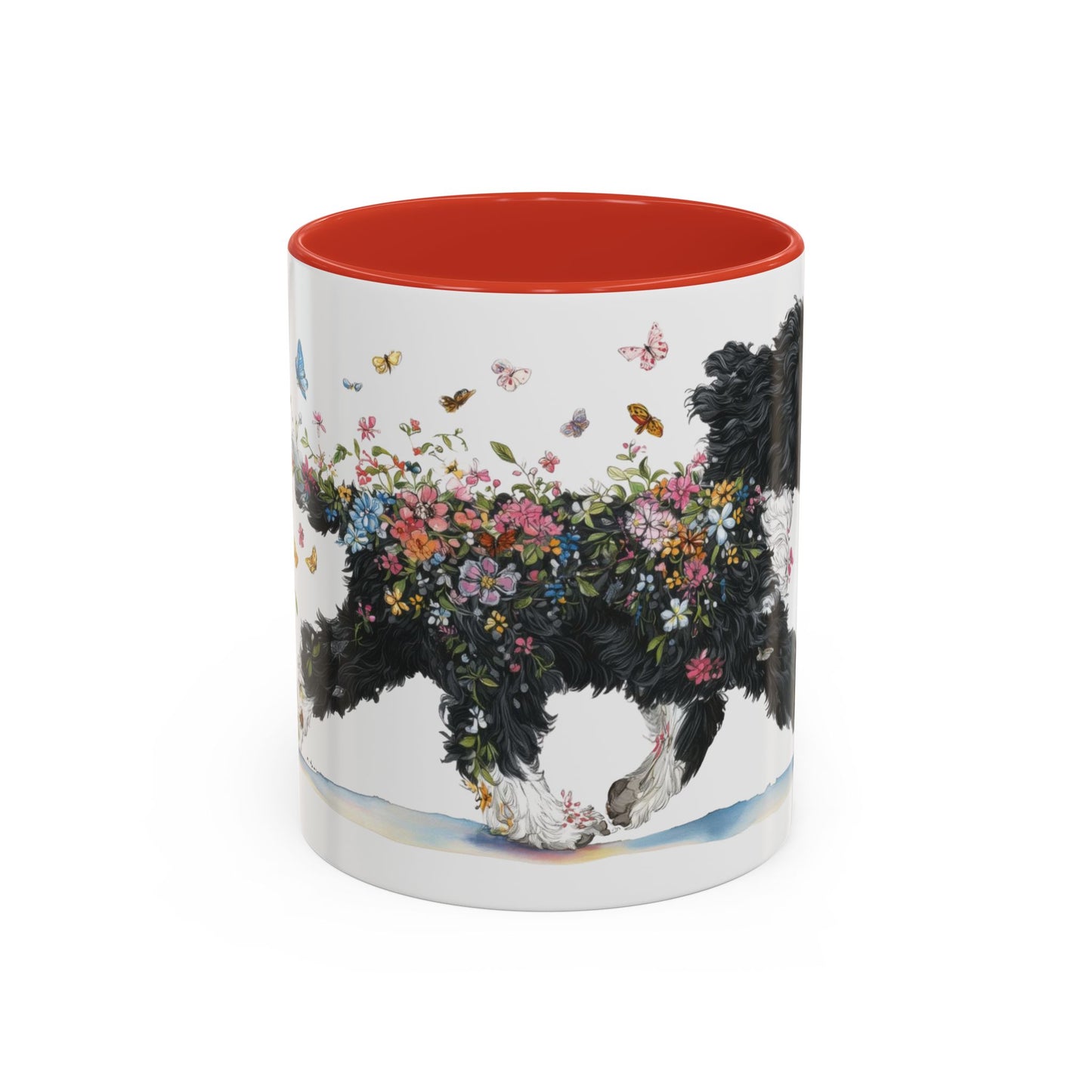 Portuguese Water Dog #2 Personalized Accent Mugs, 11oz