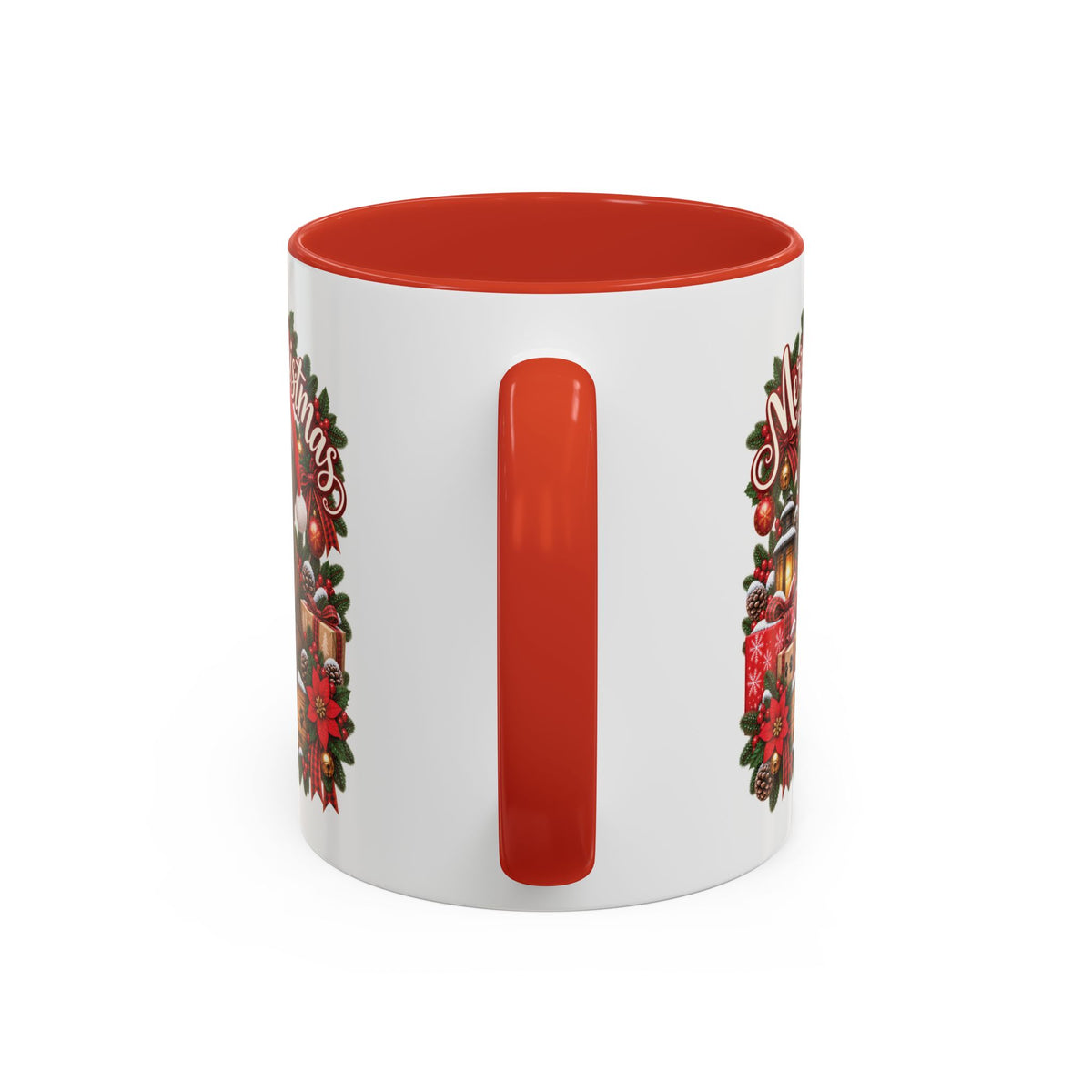 Labrador #3 Merry Christmas, personalised accent colour 11oz mug