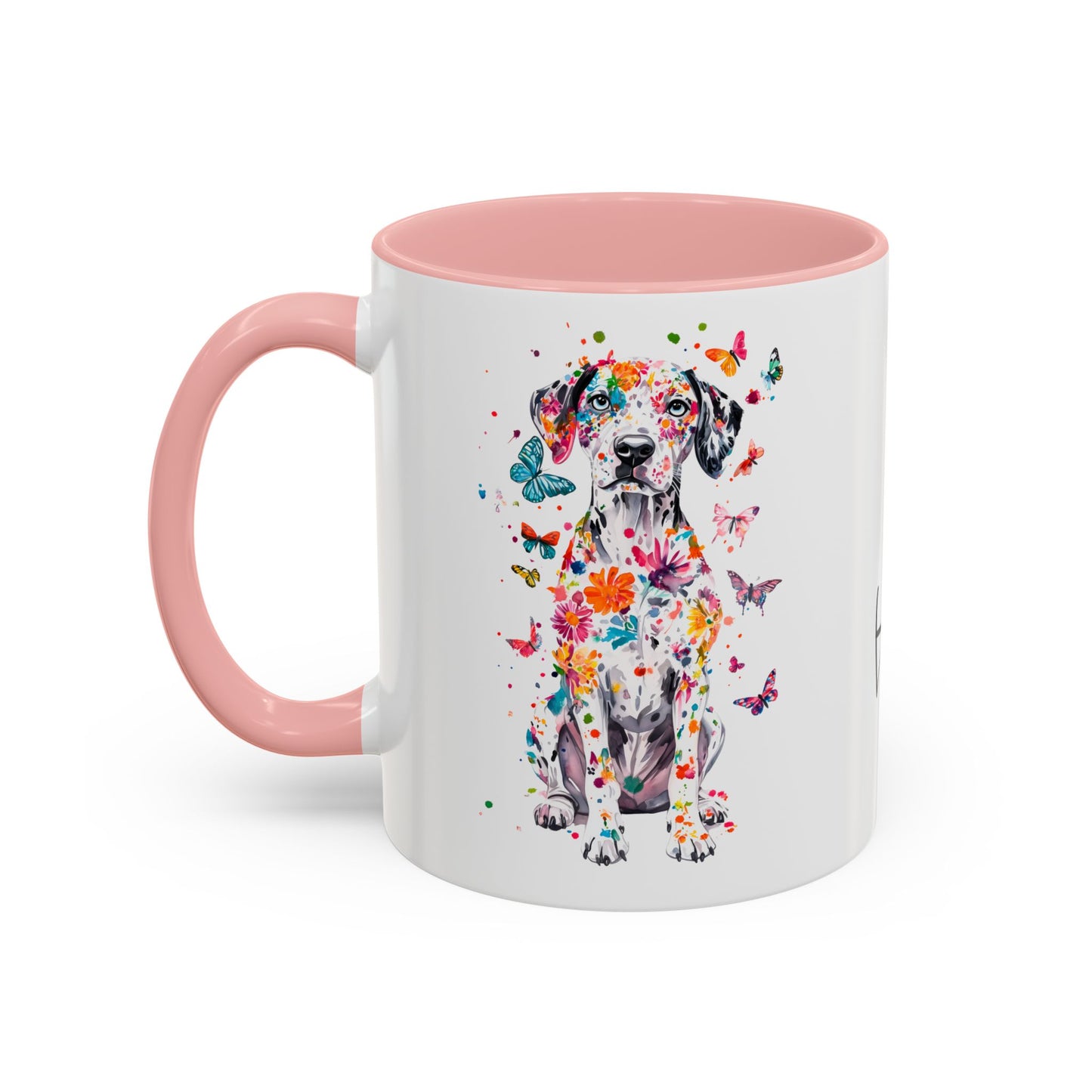 Dalmatian Personalized Colorful Accent Mugs, 11oz