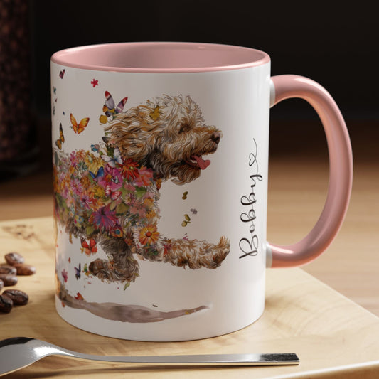 Lagotto Romagnolo #1 Personalized Accent Mugs, 11oz