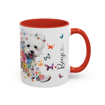 Bichon Frise #1 Personalized colourful Mugs, 11oz