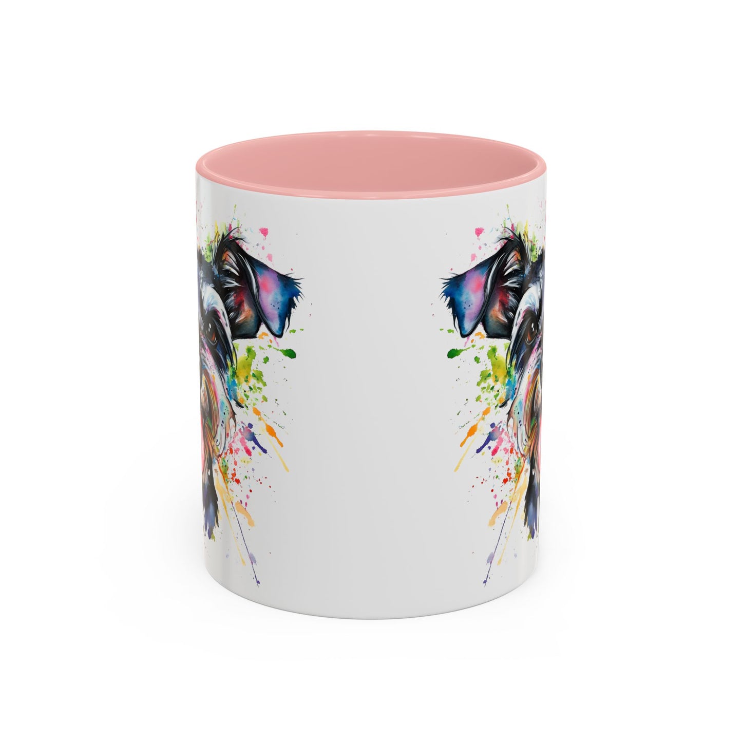 Schnauzer Colourful Personalized Accent Mugs, 11oz