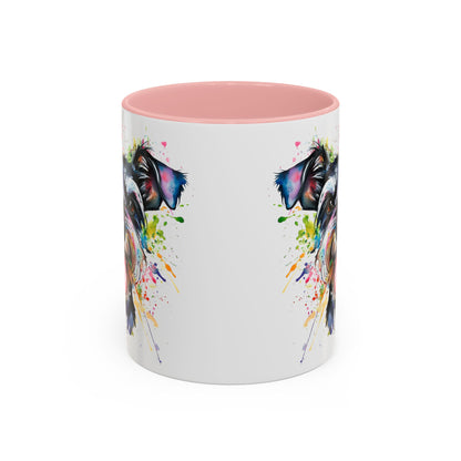 Schnauzer Colourful Personalized Accent Mugs, 11oz