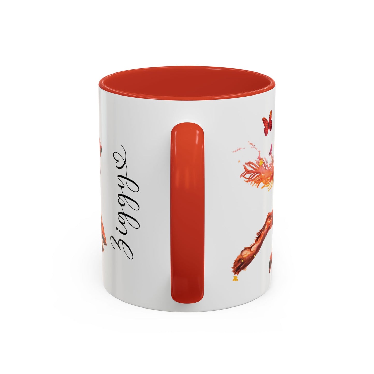 Irish Setter Personalized Accent Mugs, 11oz