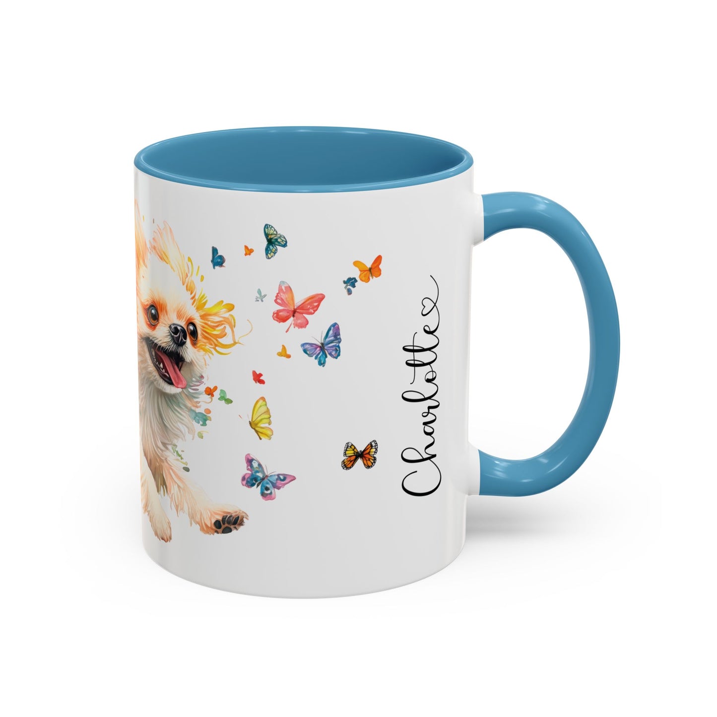 Peekingese #3 Personalized Accent Mugs, 11oz