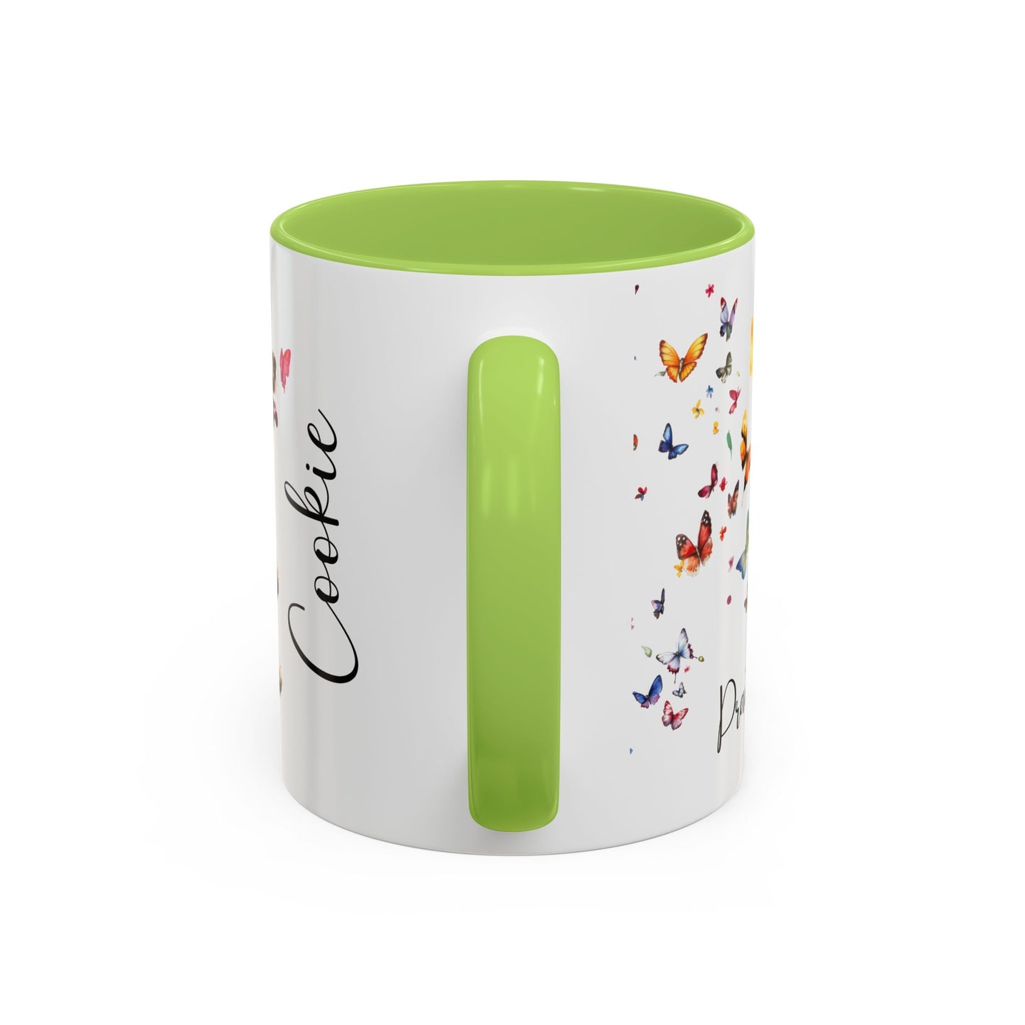 Poodle #1 - Practically Pawfect in every way. Personalised Colorful Accent Mugs, 11oz