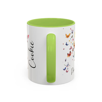 Poodle #1 - Practically Pawfect in every way. Personalised Colorful Accent Mugs, 11oz