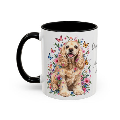 DUO (2 pets) - ANY DESIGN Floral Personalized Accent Mugs, 11oz
