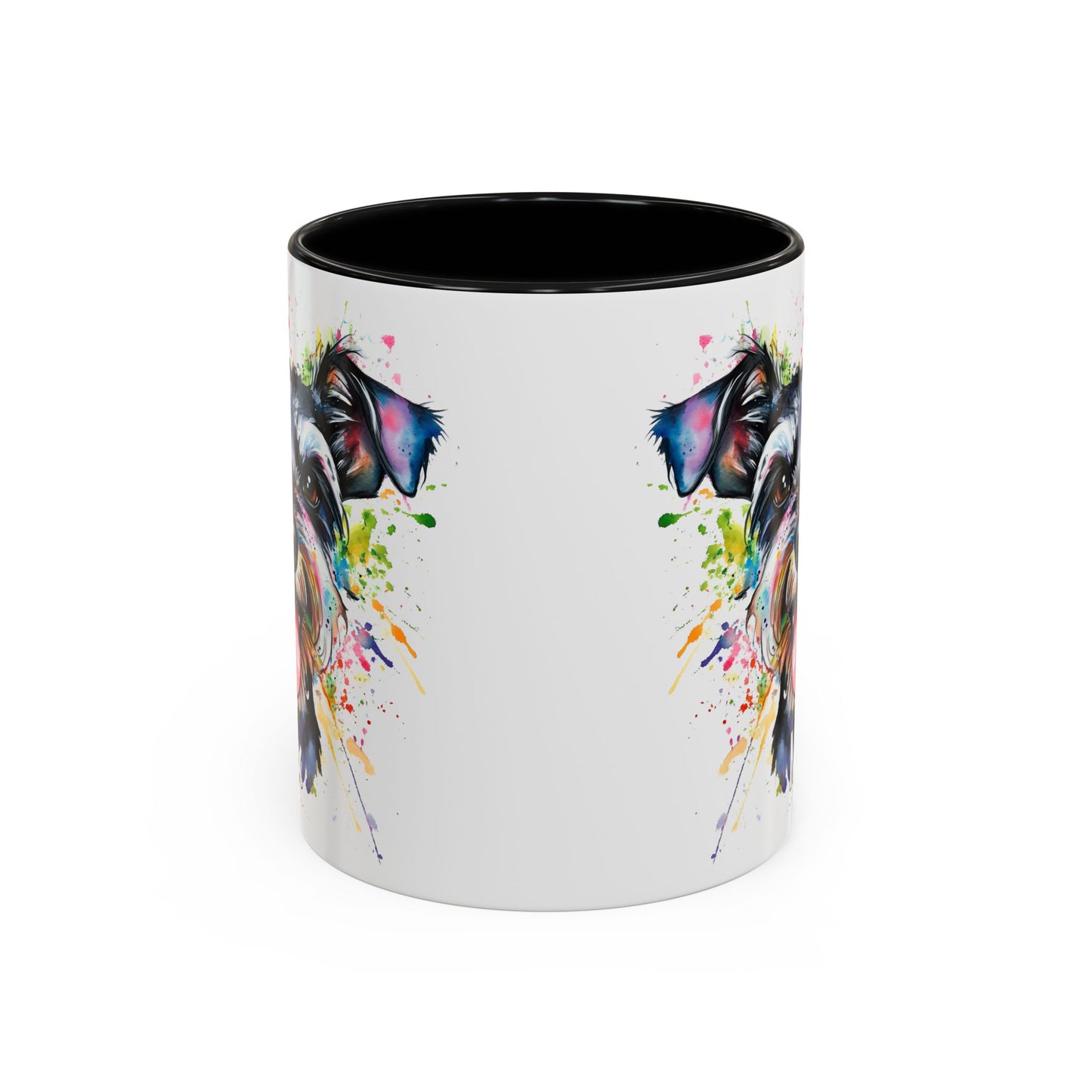 Schnauzer Colourful Personalized Accent Mugs, 11oz
