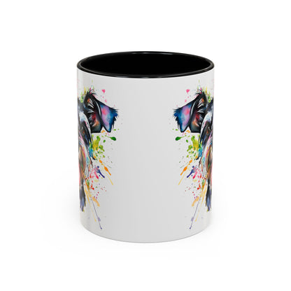 Schnauzer Colourful Personalized Accent Mugs, 11oz