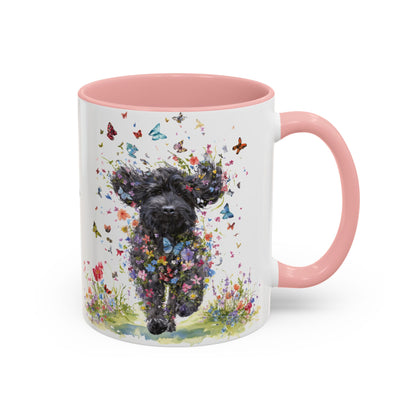 Labradoodle #5 Personalized Accent Mugs, 11oz
