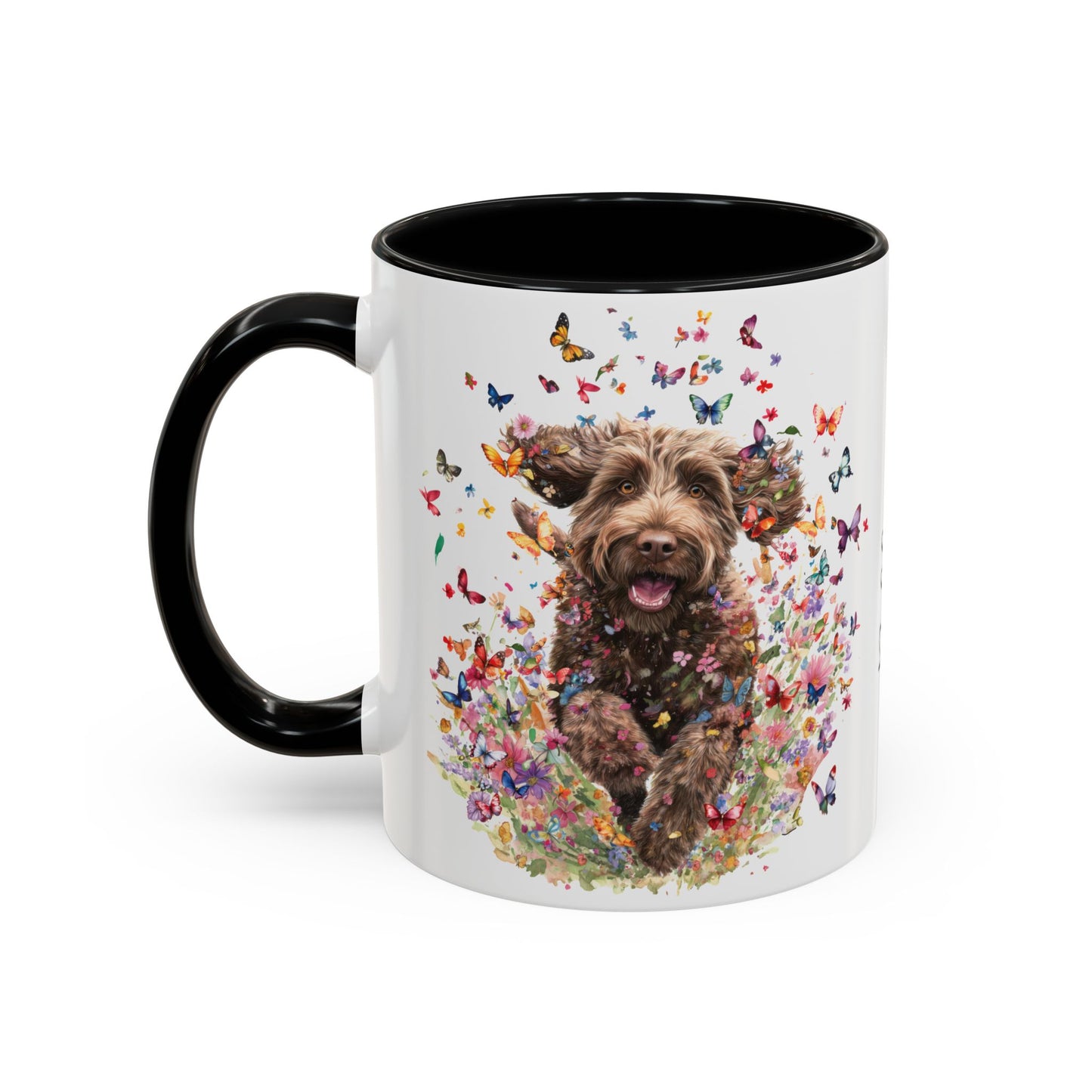 Labradoodle #4 Personalized Accent Mugs, 11oz