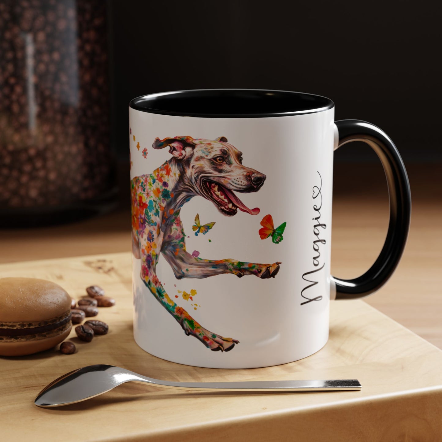 Great Dane #2 Personalized Colorful Accent Mugs, 11oz