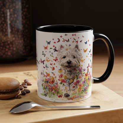 West Highland Terrier #2 Personalized Accent Mugs, 11oz