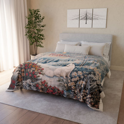 Samoyed Snow #2 Personalised Blanket